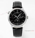 ZF Factory 1:1 Swiss Replica Jaeger leCoultre Master Watch Blue Face Leather Strap
